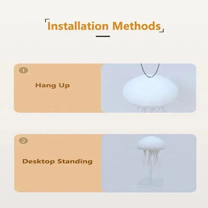 Upgraded Silent Jellyfish Lamp, Jelly Fish Light With Dancing Legs, Voice Control for Bedrooms, Living Room and Christmas Gifts